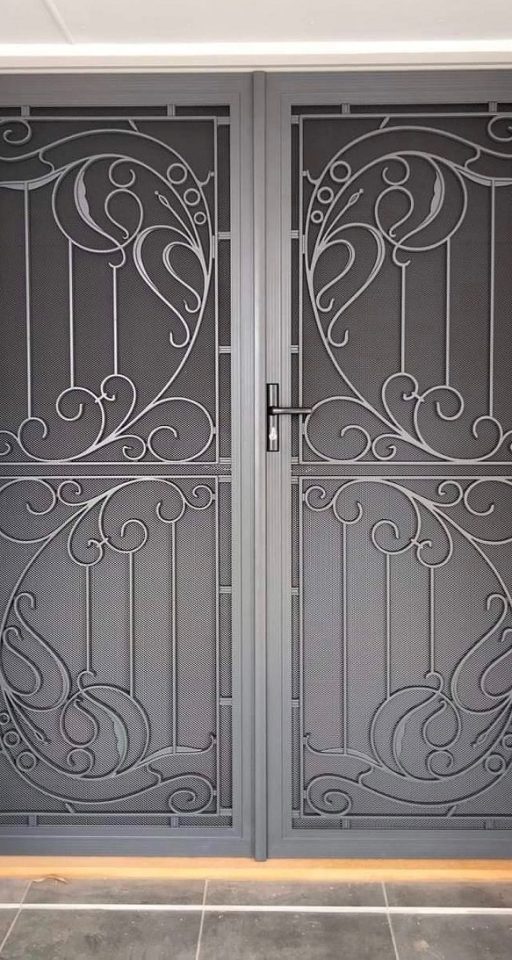 Vines Double Decorative Screen Doors
