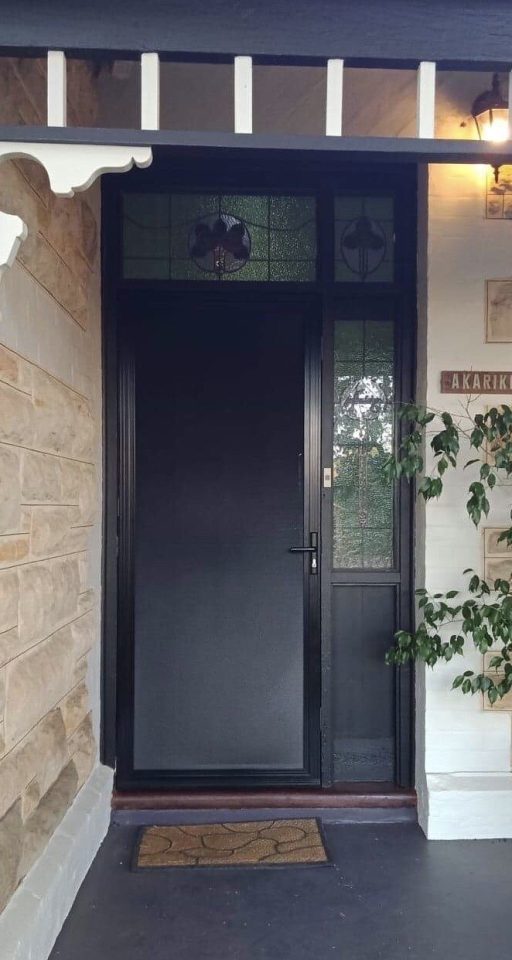 PrivacyGuard Security Screen Door Black
