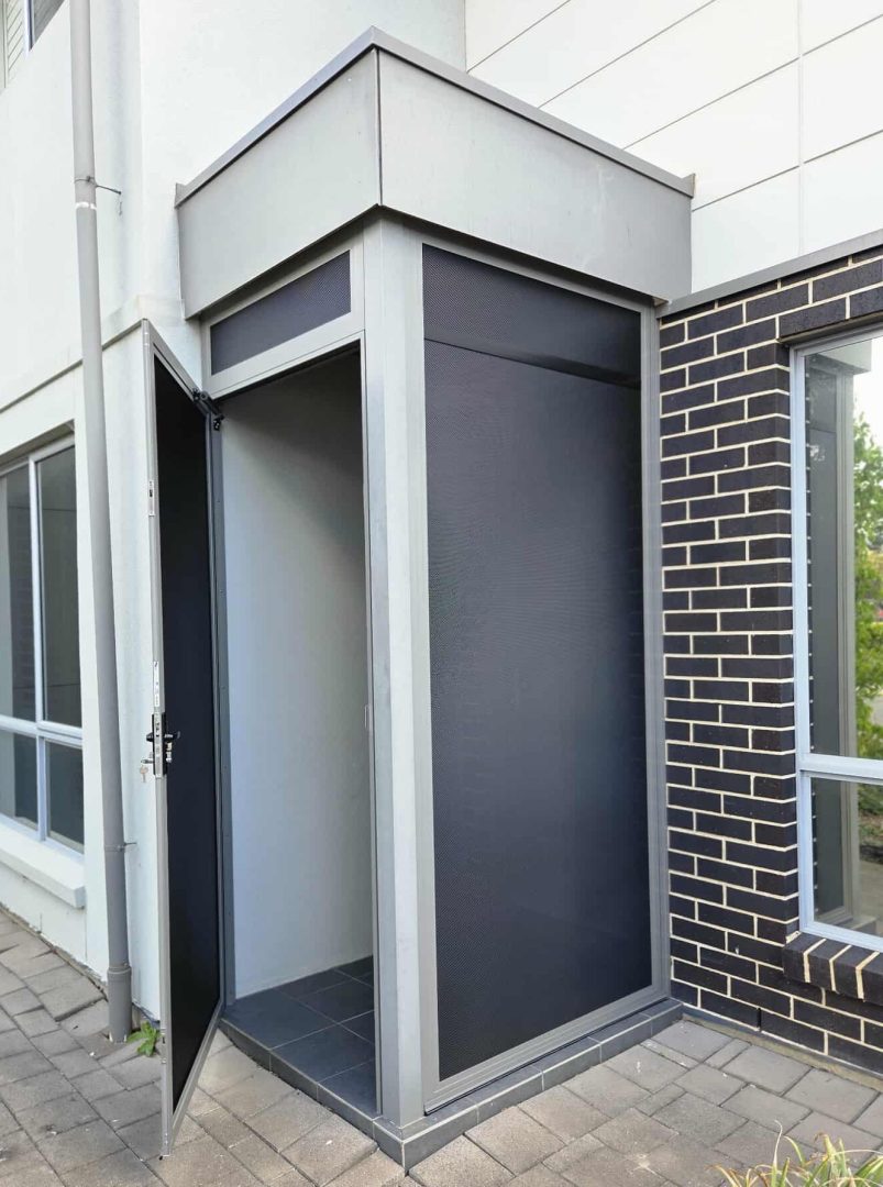 PrivacyGuard Porch Enclosure Door Open