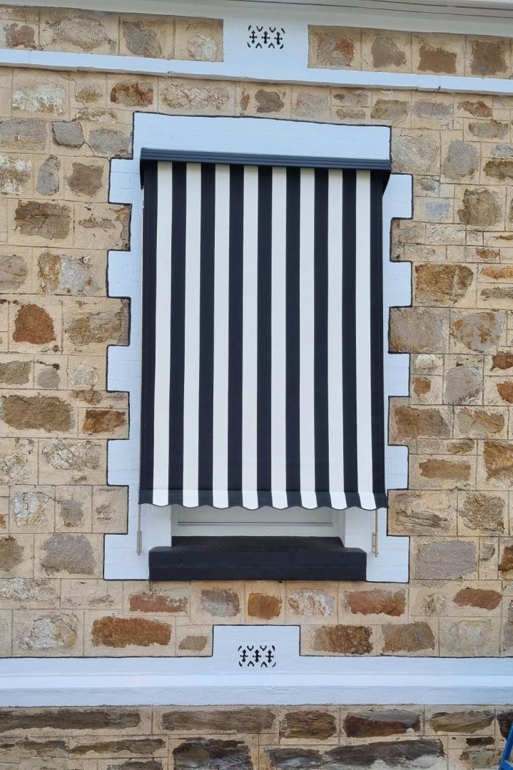 Striped Window Awning