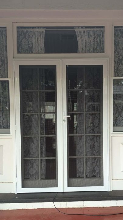 SupaScreen Double Security Doors White