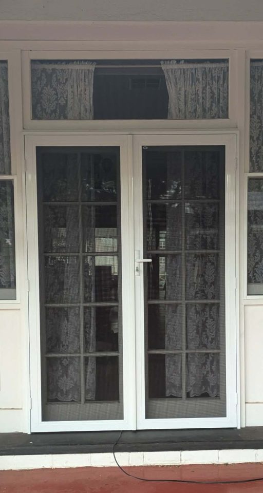 SupaScreen Double Security Doors White