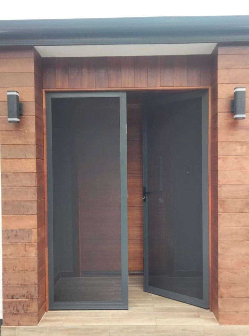 SupaScreen Porch Enclosure door open
