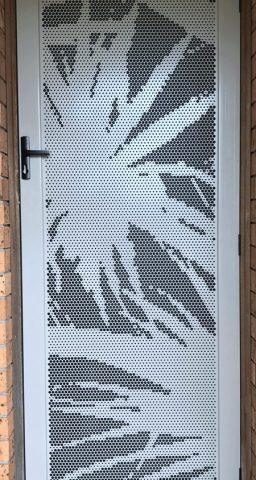 Decoview Perforated Aluminium Security Door Exterior